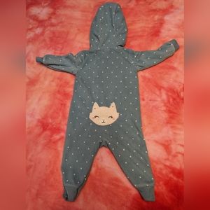6 Months Carter's fox zip fleece jumpsuit